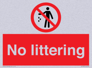 No littering